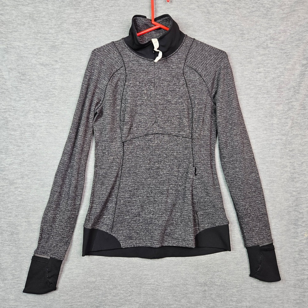 Lululemon Athletica Space Dye Mock Neck Long Sleeve Sweatshirt Size 8